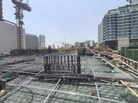 Gharbi Ii Residences, Jumeirah Village Circle construction progress — 14 August 2026, 14.48% complete, photo 6 of 6