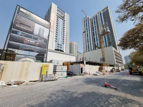 Gharbi Ii Residences, Jumeirah Village Circle construction progress — 14 August 2026, 14.48% complete, photo 4 of 6