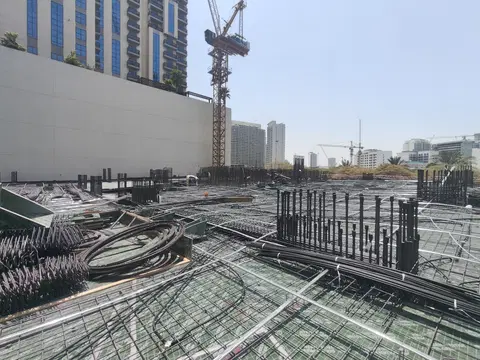 Gharbi Ii Residences, Jumeirah Village Circle construction progress — 14 August 2026, 14.48% complete, photo 2 of 6