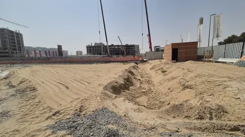 Ход строительства AG AUM Residence, DubaiLand Residence Complex — 21 июля 2025, готовность 0.39%, снимок 1 из 5