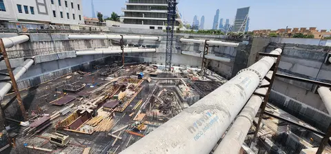 Ход строительства Sea Mirror Residences, Jumeirah 1 — 27 июля 2026, готовность 6.86%, снимок 4 из 5