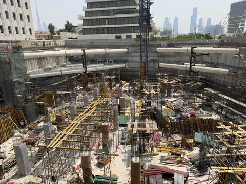 Ход строительства Sea Mirror Residences, Jumeirah 1 — 24 августа 2026, готовность 10.41%, снимок 2 из 4