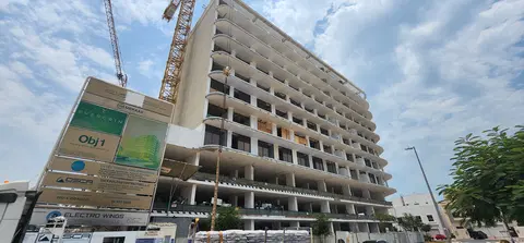 Evergrin House, Jumeirah Garden City construction progress — 9 July 2026, 54.54% complete, photo 9 of 11