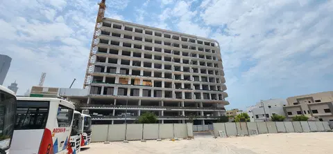 Evergrin House, Jumeirah Garden City construction progress — 9 July 2026, 54.54% complete, photo 7 of 11