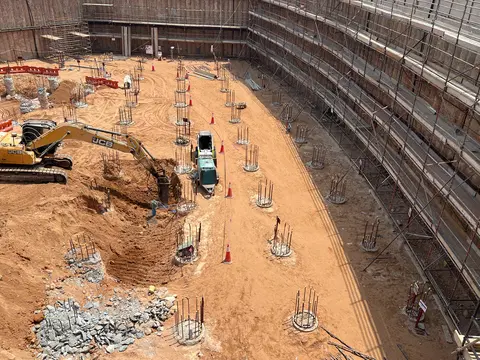 Ход строительства Terra Tower, DubaiLand Residence Complex — 8 июля 2026, готовность 7,43%, снимок 4 из 4