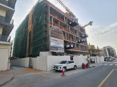 The Cube Quarter Residences, Mohammed Bin Rashid City District 11 construction progress — 22 April 2026, 38.53% complete, photo 7 of 9