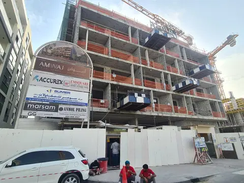 The Cube Quarter Residences, Mohammed Bin Rashid City District 11 construction progress — 22 April 2026, 38.53% complete, photo 2 of 9