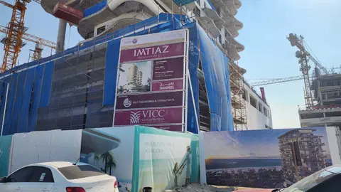 Ход строительства Beach Walk 3, Dubai Islands — 9 января 2026, готовность 58.02%, снимок 7 из 9