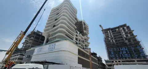 Beach Walk 3, Dubai Islands construction progress — 20 July 2026, 82.01% complete, photo 9 of 9