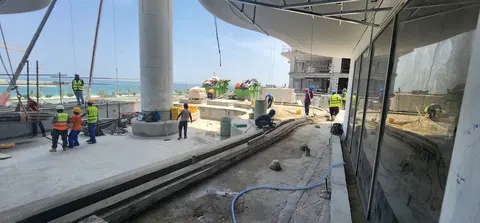 Beach Walk 3, Dubai Islands construction progress — 20 July 2026, 82.01% complete, photo 8 of 9