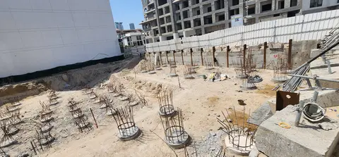 Q Gardens Aliya, JVC District 12 construction progress — 5 July 2026, 7.70% complete, photo 4 of 5