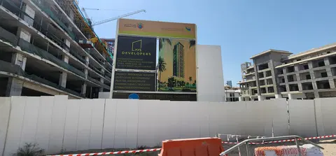 Q Gardens Aliya, JVC District 12 construction progress — 5 July 2026, 7.70% complete, photo 3 of 5