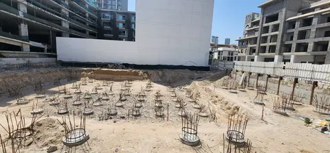 Q Gardens Aliya, JVC District 12 construction progress — 5 July 2026, 7.70% complete, photo 2 of 5