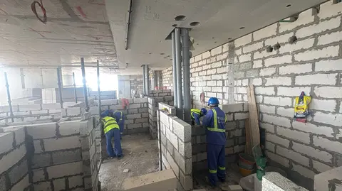 Azizi Venice 13, Azizi Venice construction progress — 14 October 2026, 45.87% complete, photo 6 of 12