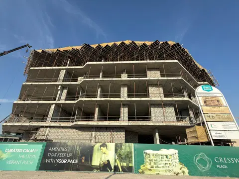 Cresswell Homes, Dubai South Residential District construction progress — 19 March 2026, 28.85% complete, photo 1 of 3