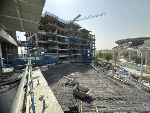 Sidr Residences, Expo City Dubai construction progress — 18 August 2026, 25.02% complete, photo 6 of 7