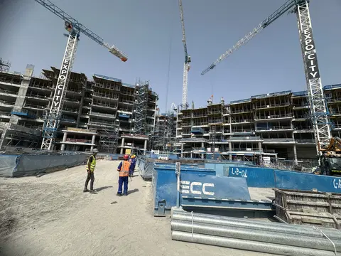 Sidr Residences, Expo City Dubai construction progress — 18 August 2026, 25.02% complete, photo 5 of 7