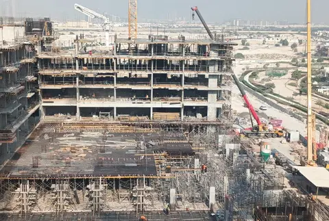 Ход строительства Vida Residences Club Point, Dubai Hills Estate — 5 января 2026, готовность 22.90%, снимок 5 из 12