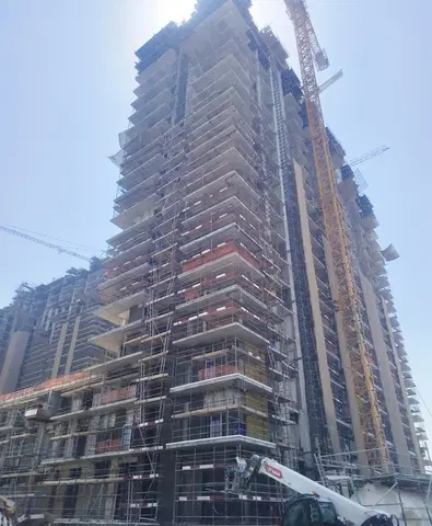 Ход строительства Vida Residences Club Point, Dubai Hills Estate — 3 августа 2026, готовность 43.52%, снимок 14 из 14