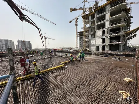 Ход строительства Berkshire Park, Town Square — 7 октября 2026, готовность 17.55%, снимок 4 из 4