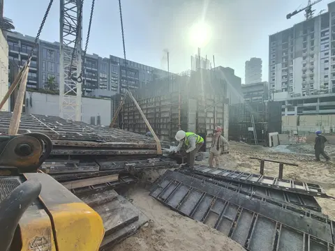 311 Boulevard, JVC District 13 construction progress — 17 August 2026, 10.00% complete, photo 2 of 6