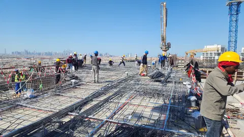 Ход строительства 11 Hills Park, Dubai Science Park — 22 января 2026, готовность 60.52%, снимок 8 из 12