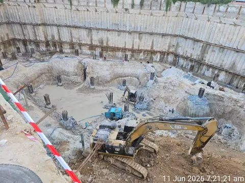The One By Prestige One, Barsha Heights construction progress — 11 June 2026, 6.54% complete, photo 1 of 8