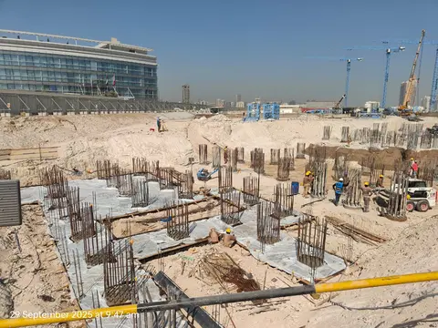 Ход строительства Sobha Solis, Motor City — 29 сентября 2025, готовность 3.71%, снимок 1 из 4