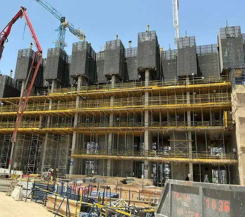Sobha Solis, Motor City construction progress — 5 May 2026, 13.22% complete, photo 4 of 6