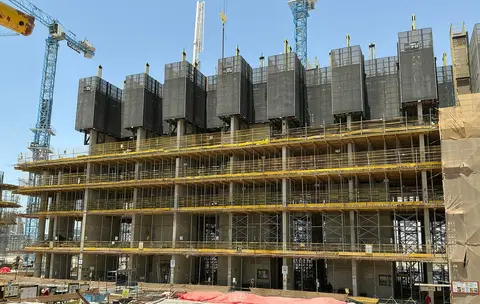 Sobha Solis, Motor City construction progress — 5 May 2026, 13.22% complete, photo 2 of 6