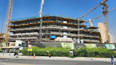 Ход строительства Binghatti Elite, Dubai Production City — 3 ноября 2025, готовность 28.44%, снимок 1 из 7