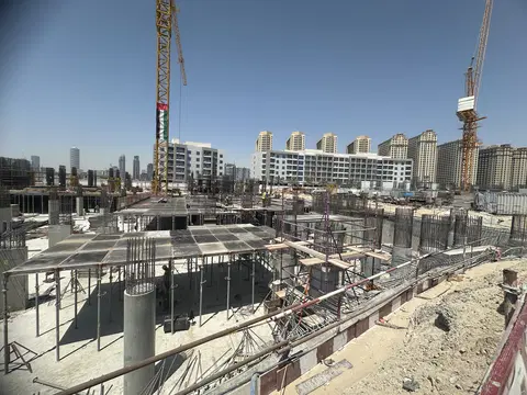 Elm At Park Five, Dubai Production City construction progress — 10 June 2026, 11.01% complete, photo 3 of 5