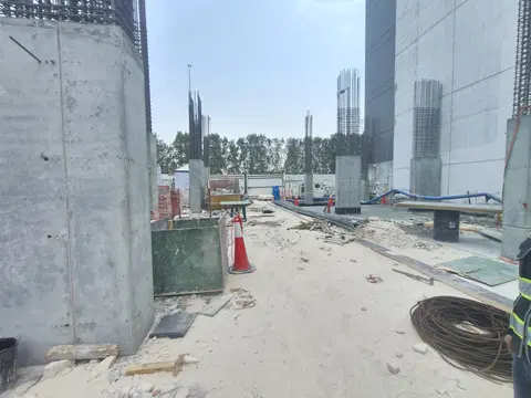 Treppan Tower, JVT District 1 construction progress — 7 August 2026, 11.92% complete, photo 1 of 5