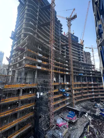 Binghatti Skyrise, Business Bay construction progress — 23 April 2026, 22.40% complete, photo 11 of 12