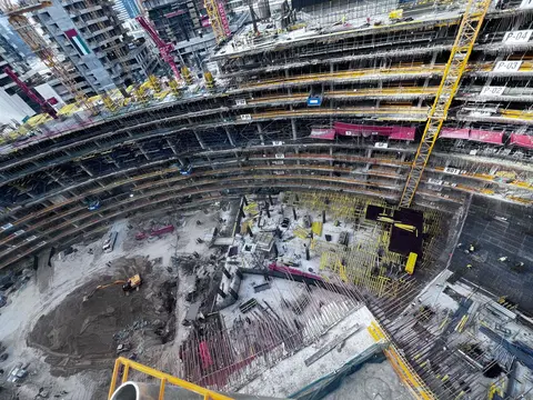 Binghatti Skyrise, Business Bay construction progress — 23 April 2026, 22.40% complete, photo 5 of 12