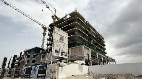 Mackerel Tower, Dubai Islands construction progress — 1 April 2026, 35.10% complete, photo 8 of 10