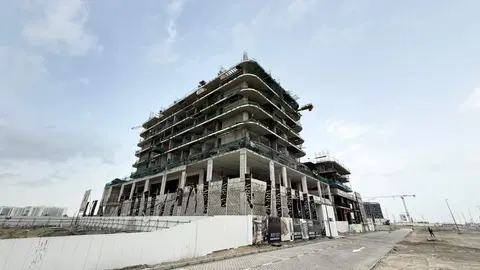 Mackerel Tower, Dubai Islands construction progress — 1 April 2026, 35.10% complete, photo 4 of 10