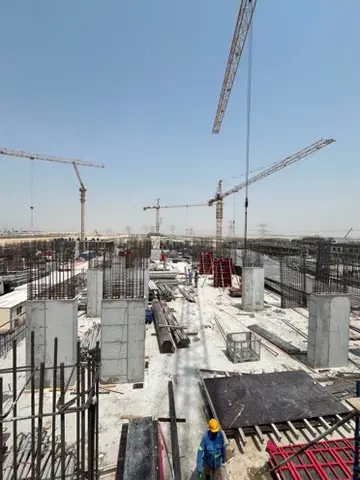 Ход строительства Riverside Views Marine 4, DAMAC Riverside Views — 26 августа 2026, готовность 21.17%, снимок 6 из 7