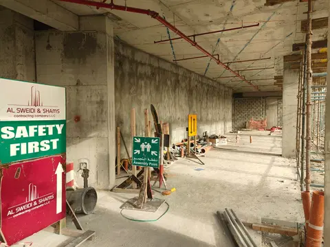 Beachfront Gates 1, Dubai South Residential District construction progress — 14 April 2026, 36.34% complete, photo 8 of 10