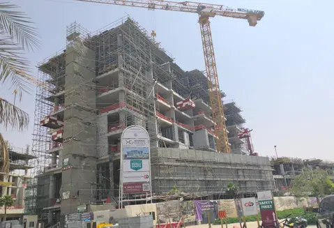 Beachfront Gates 1, Dubai South Residential District construction progress — 14 April 2026, 36.34% complete, photo 4 of 10