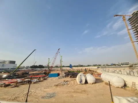 Peace Lagoons 2, DubaiLand Residence Complex construction progress — 23 April 2026, 4.04% complete, photo 2 of 4