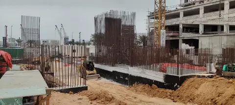 Whitecliffs Residences, Dubai Islands construction progress — 23 March 2026, 6.49% complete, photo 2 of 5