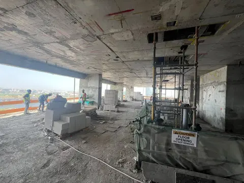 Binghatti Twilight, Al Jaddaf construction progress — 14 September 2026, 55.41% complete, photo 7 of 10