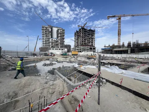 Esme' Beach Residences, Dubai Islands construction progress — 14 April 2026, 6.02% complete, photo 1 of 4