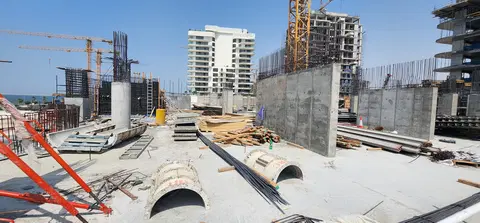 Ход строительства Esme' Beach Residences, Dubai Islands — 3 сентября 2026, готовность 14.42%, снимок 4 из 5