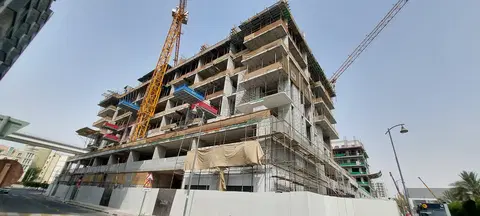 Ход строительства The Hub Residences By Zazen, Al Furjan — 6 августа 2026, готовность 27,24%, снимок 3 из 6