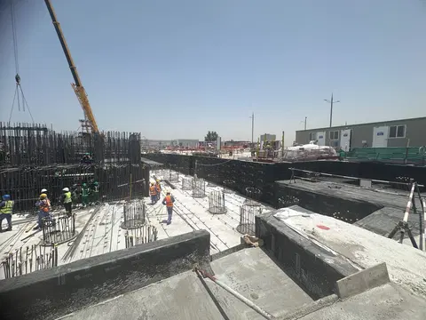Orise by Beyond, Jumeirah Peninsula Bay construction progress — 7 May 2026, 8.61% complete, photo 2 of 5