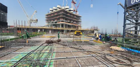 Orise by Beyond, Jumeirah Peninsula Bay construction progress — 7 October 2026, 17.64% complete, photo 2 of 10