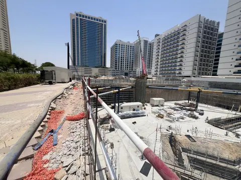 The Boulevard by Prestige One, DubaiLand Residence Complex construction progress — 23 June 2026, 4.82% complete, photo 1 of 4