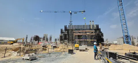 Ход строительства Skyvue Stellar, Sobha Hartland 2 — 3 апреля 2026, готовность 5.11%, снимок 1 из 18